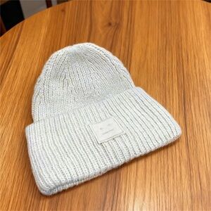 Acne Off-White Knit Hat